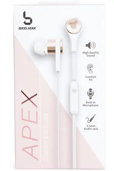 Apex aux-in earbuds with mic