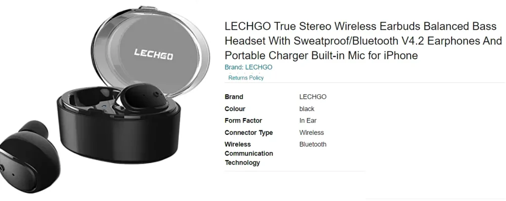 Lechgo wireless Bluetooth Headphone