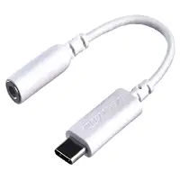  Amazon Basics USB-C to 3.5 mm Headphone Jack Adapter White