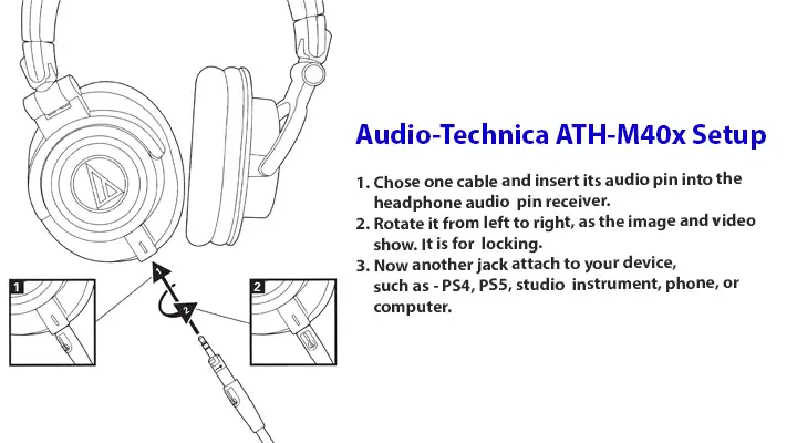 Audio Technica ATH M40x setup