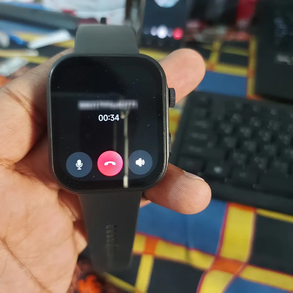 Bluetooth Calling by TOZO S6 smartwatch - general interface