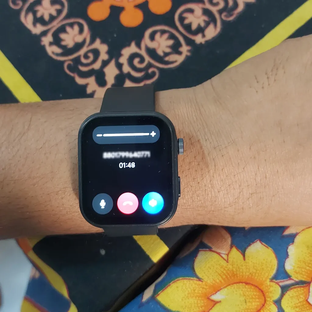 Bluetooth Calling by TOZO S6 smartwatch - volume control and other buttons