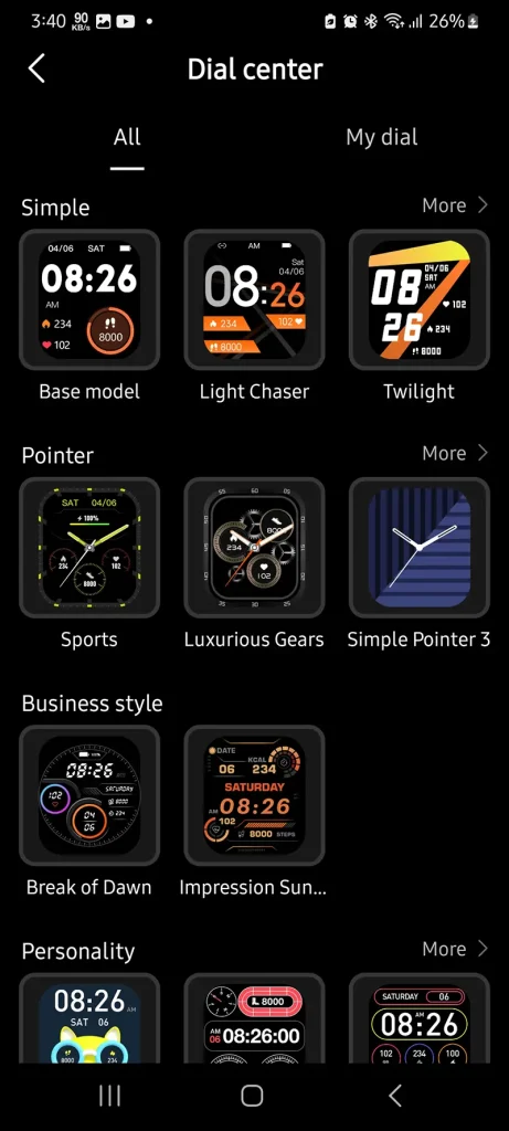 TOZO Dialer Watch Faces 1